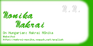 monika makrai business card